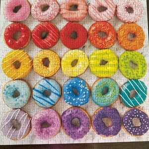 500 piece Multi-colored Donut Puzzle